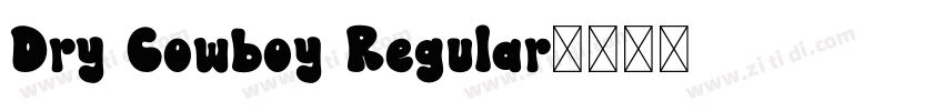 Dry Cowboy Regular字体转换
